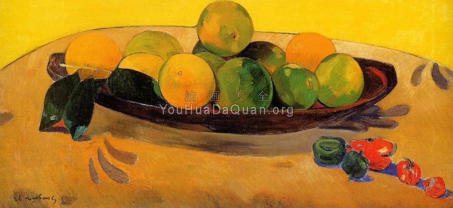 Still Life with Tahitian Oranges - 保罗·高更